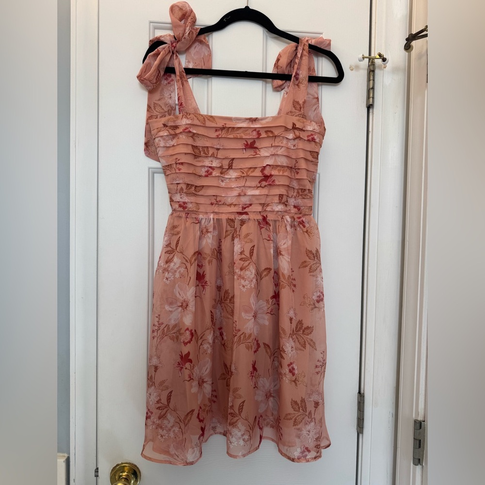 Baevely Floral Pink Mini Dress